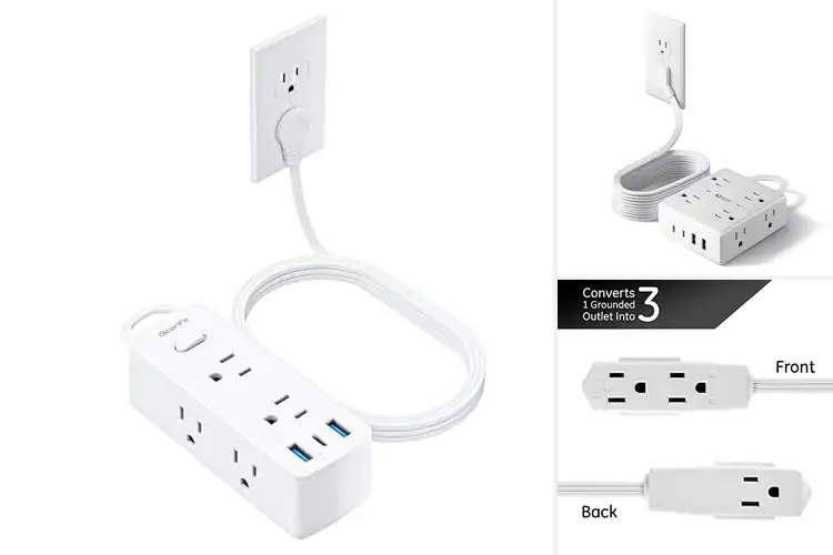 Detailed view of 10 Best Flat Extension Cords for a Tidy, Organized Space