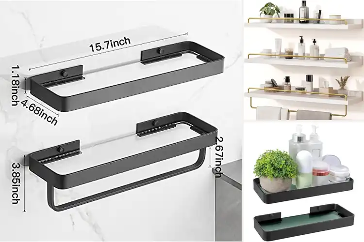 Detailed view of 10 Best Modern Bathroom Shelves for Style and Space
