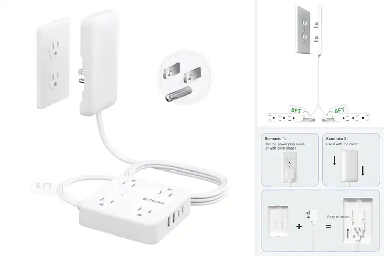 Detailed view of 10 Best Outlet Concealers for a Neat, Stylish Room