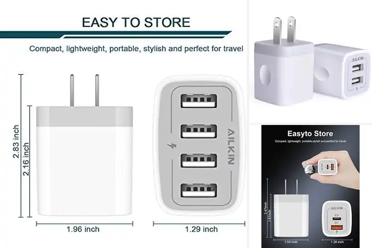 Detailed view of 10 Best USB Wall Chargers for Fast, Safe Power
