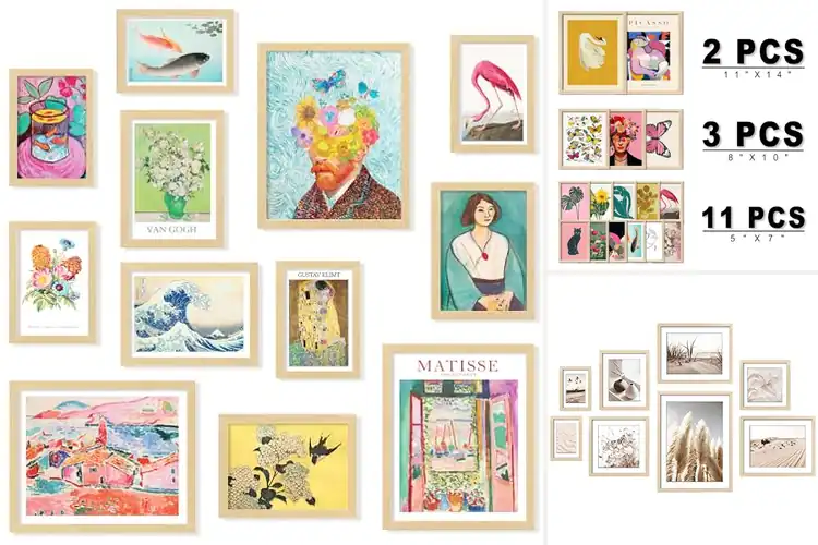 Detailed view of 10 Best Gallery Wall Art Sets to Transform Your Home Decor