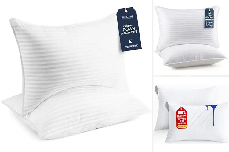 Detailed view of 10 Best Safe Bedding Pillows: Sleep Soundly