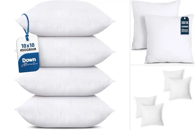 Detailed view of 10 Best 18×18 Pillow Inserts for Cozy, Durable Comfort