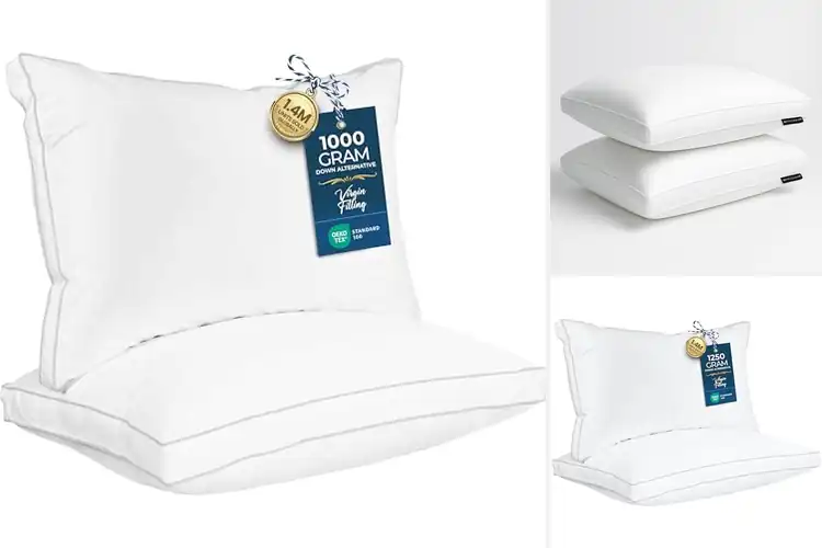 Detailed view of Best Hotel Style Gusseted Pillows