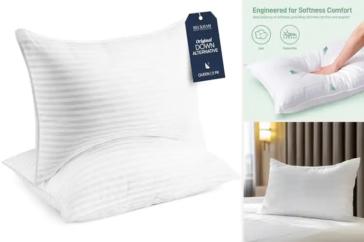 Detailed view of Best 1050G Down Alternative Fill Pillows