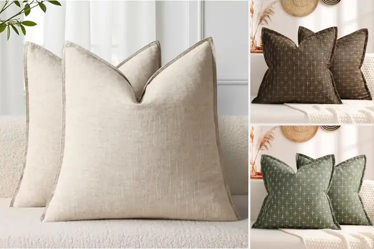 Detailed view of Best Flange Edge Decorative Pillow Covers
