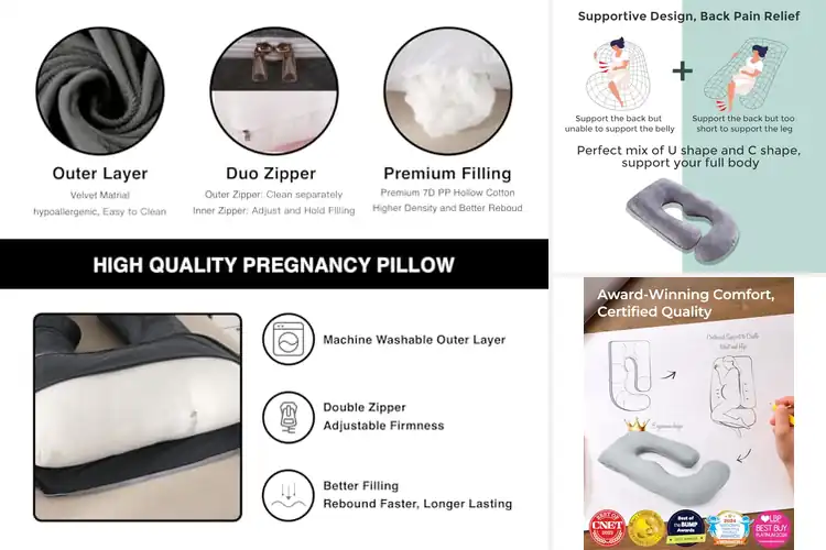 Detailed view of Best Pregnancy Pillows for Comfort
