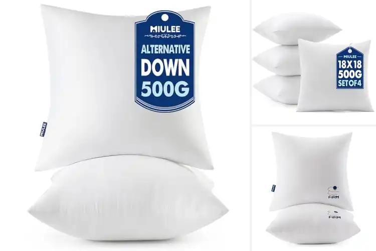 Detailed view of Best Virgin Fiber Pillow Fillings For 18X18 Inserts