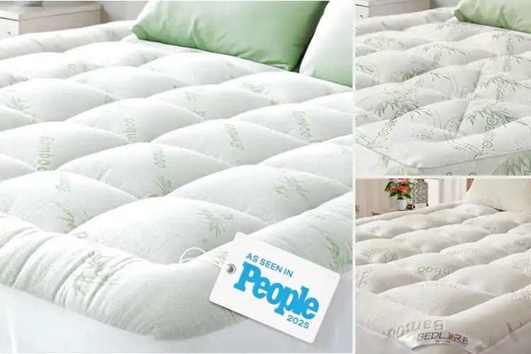 Detailed view of Best Viscoelastic Bamboo Mattress Topper