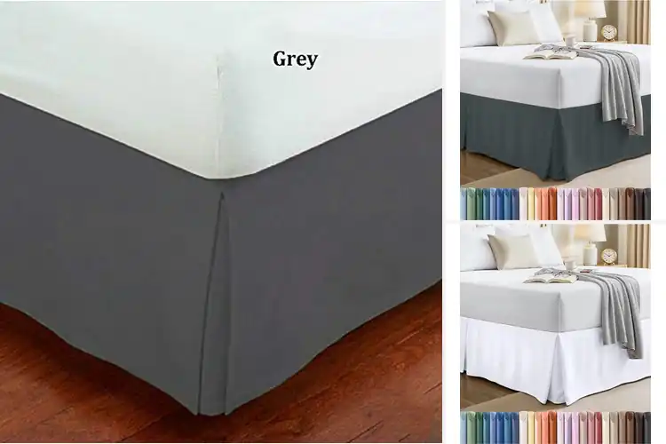 Detailed view of Best Easy Care Queen Bed Skirt: Sleep in Style