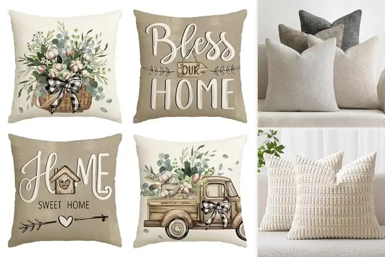 Detailed view of Best Farmhouse Pillow Covers