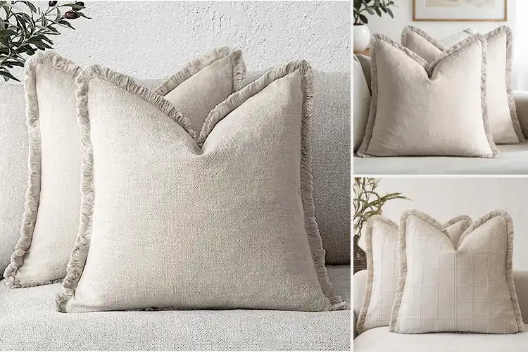Detailed view of Best Fringe Edge Pillow Covers