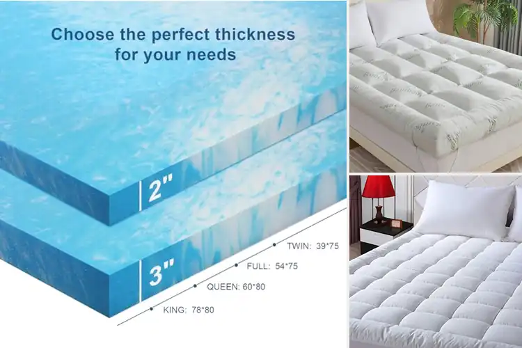 Detailed view of Best 60X80 Inch Queen Mattress Topper