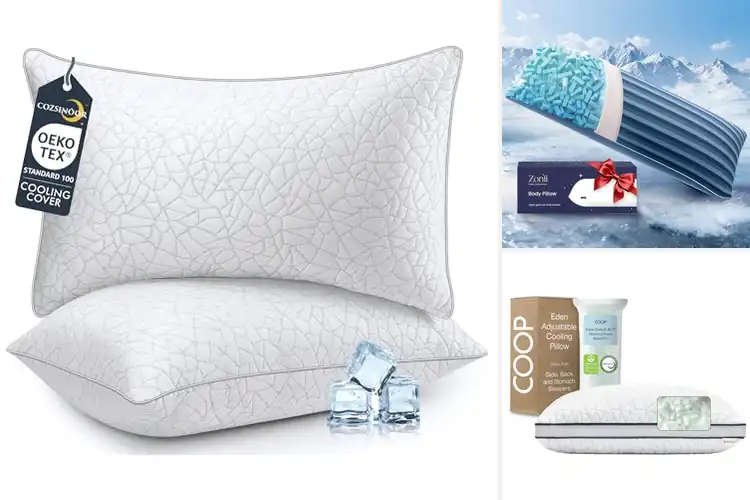 Detailed view of Best Cooling Pillow With Breathable Fabric