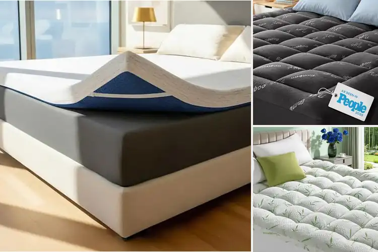 Detailed view of Best Cooling Visco Bamboo Mattress Topper