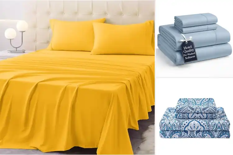 Detailed view of Best Durable Microfiber Queen Sheet Set