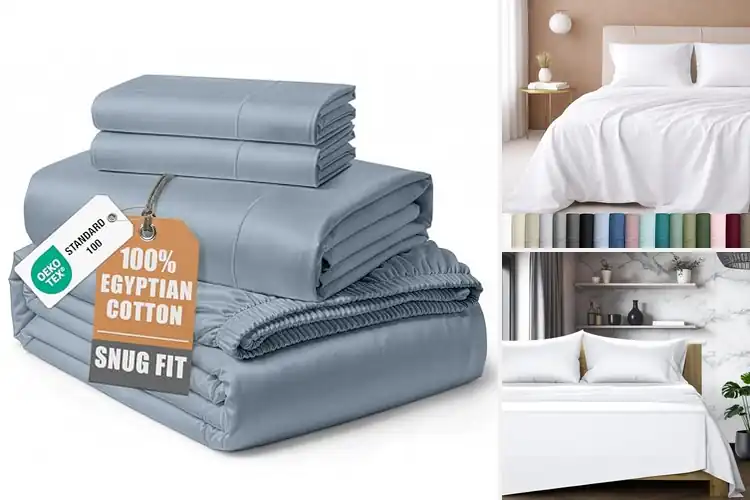 Detailed view of Best Luxury Feel Sheets: Hotel Sanctuary Sleep