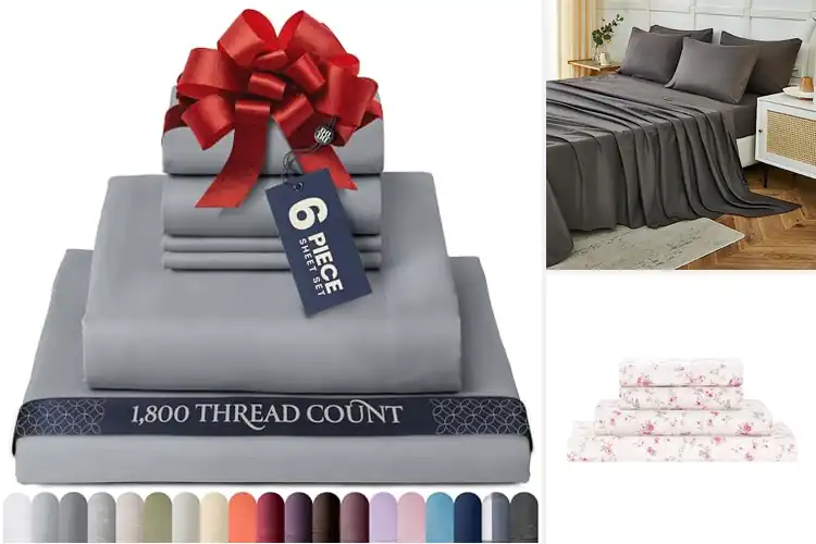 Detailed view of Best Microfiber Queen Sheet Sets Soft And Breathable