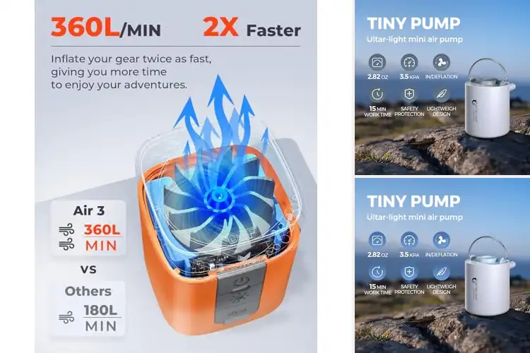 Detailed view of Best Mini Air Pumps For Travel