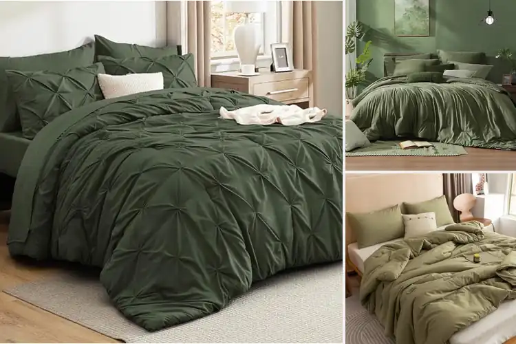 Detailed view of Best Olive Green Comforter Sets