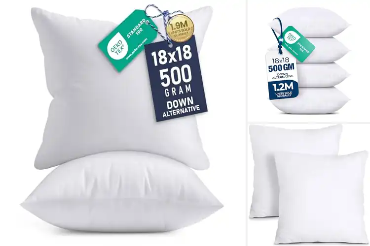 Detailed view of Best Pillow Inserts 18×18