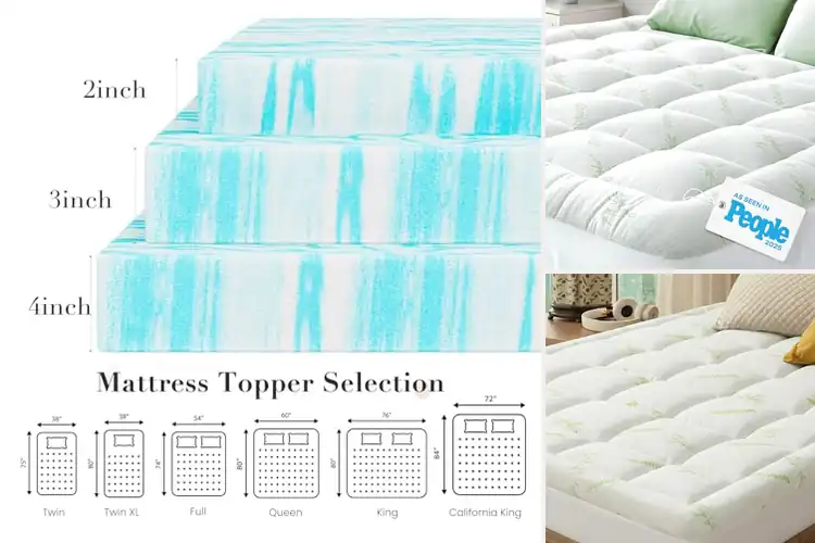 Detailed view of Best Twin Size Mattress Toppers