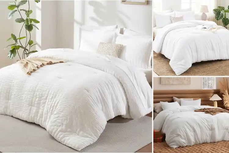 Detailed view of Best White Bedding Set