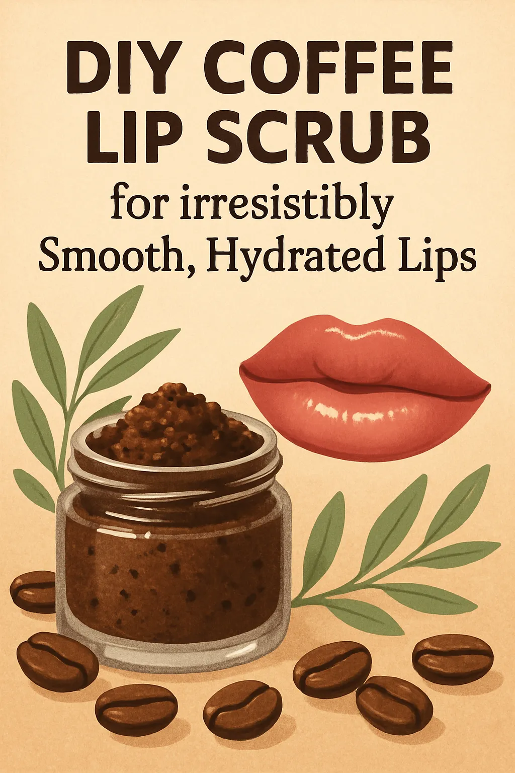 DIY Coffee Lip Scrub for irresistibly Smooth, Hydrated Lips Photo