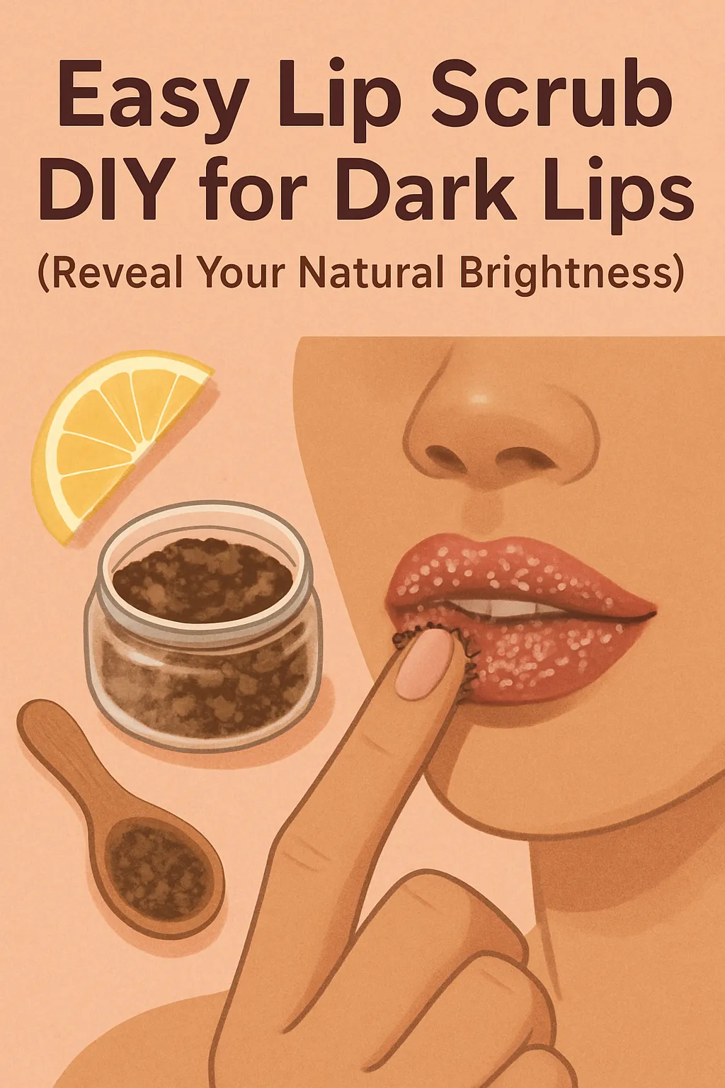 Easy Lip Scrub DIY for Dark Lips (Reveal Your Natural Brightness) Photo